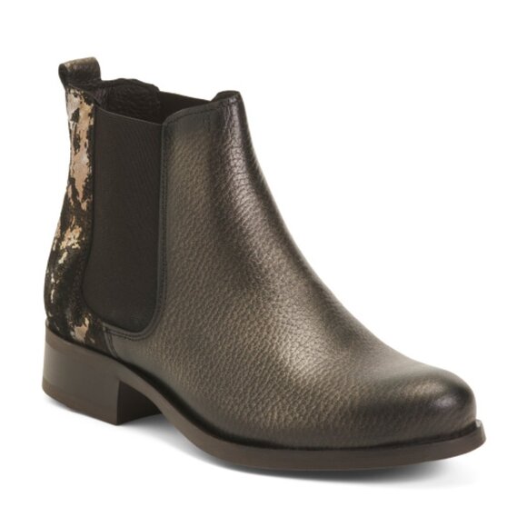 LAIF Made In Portugal Leather Comfort Ankle Booties - Picture 1 of 3